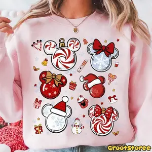 Tis The Season To Be Jolly T-Shirt, Sweatshirt, Magical Mouse Christmas Sweatshirt Doodle, Magical Cartoon, Preppy Christmas, Magical Kingdom, Xmas