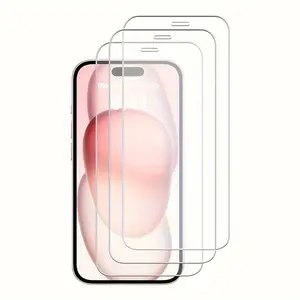 3-piece high-definition Durable screen protectors for iPhone 13 Pro/Pro Max and iPhone 13, enhanced screen protection, scratch-resistant and bubble-free technology, easy to install