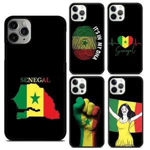 Senegal Flag Phone Case Cover For iPhone 16 15 14 plus XS XR 11 12 mini 13 pro max coque Shell Fundas