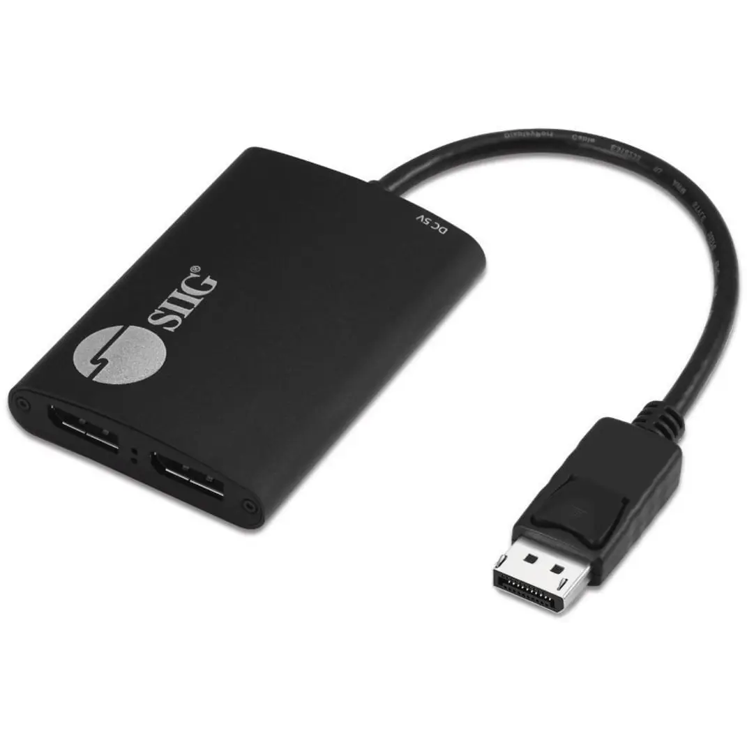 1 x 2 DP 1.2 to DisplayPort MST Hub - Multi Monitor Splitter