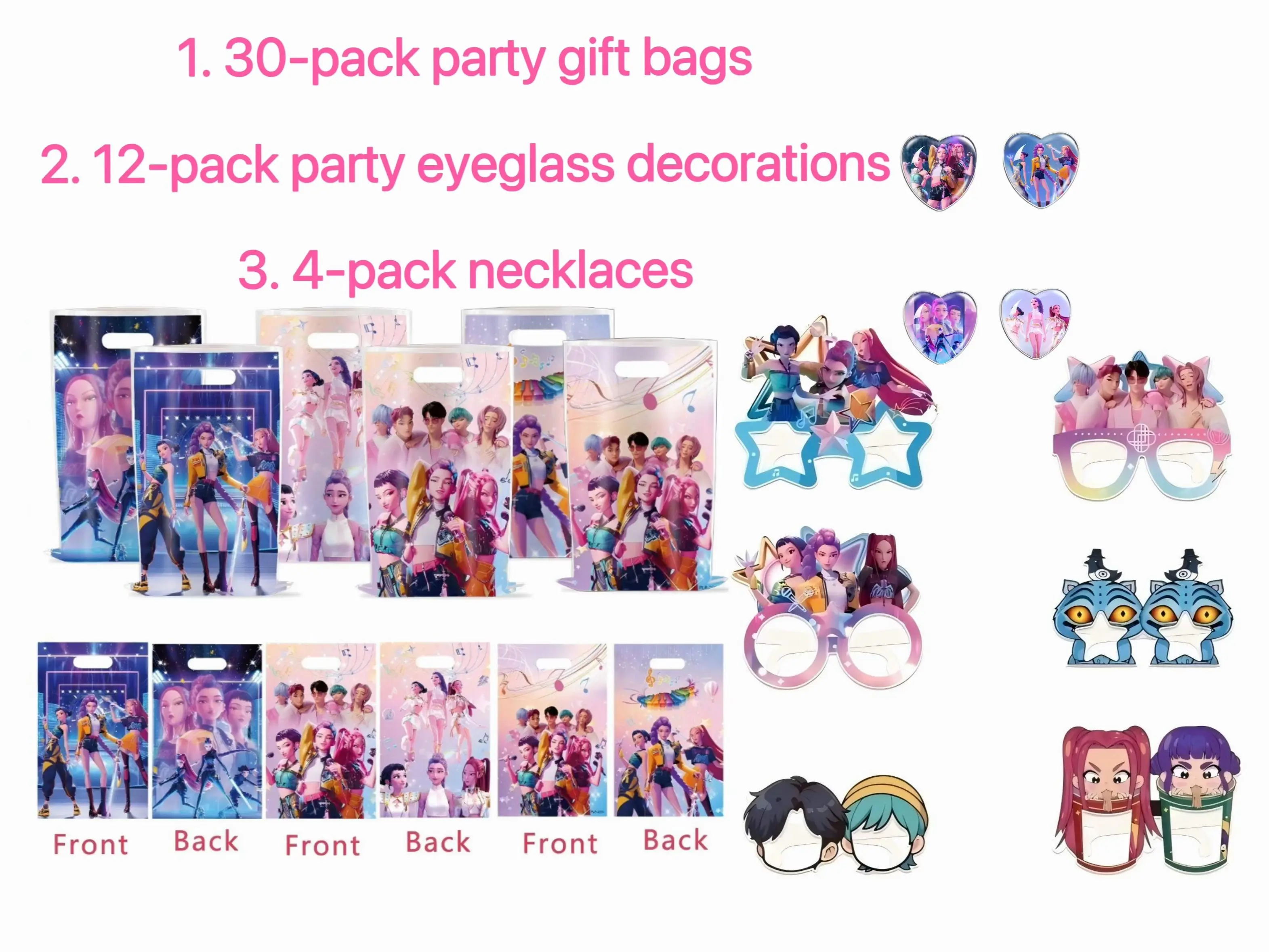 30-pack party gift bags, paper bags, birthday candy bags, children's birthday party gift bags, event supplies