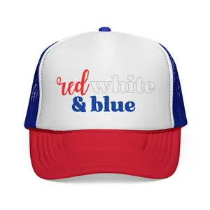Red White & Blue Trucker Cap | Patriotic USA flag colors