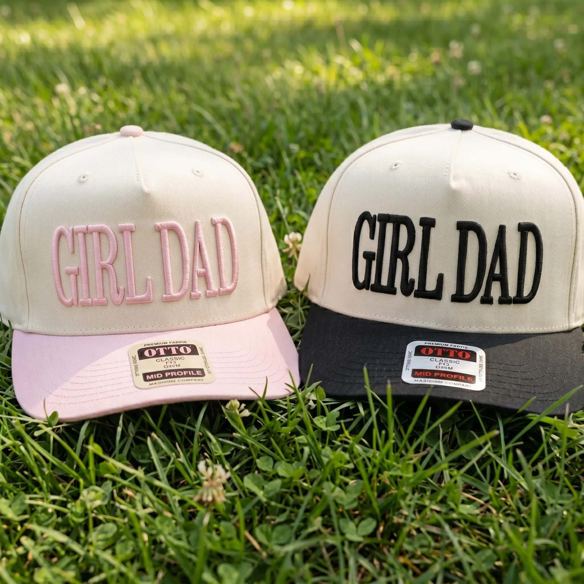 Girl Dad Embroidered Hat Funny Gift for Girlfriend, Two Tone Baseball Cap, Girl Dad Gift, Father's Day Gift