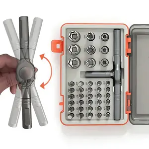 40 in 1 Screwdriver Set, Multipurpose Ratchet Screwdriver Set with T Handle & Storage Case, Suitable for Furniture, Computer, Bicycle and DIY