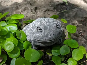 Chilled and Relaxed Toad Concrete Statue - Home or Garden Decor - Cement Statue, Lawn Garden Decor, Concrete Animal