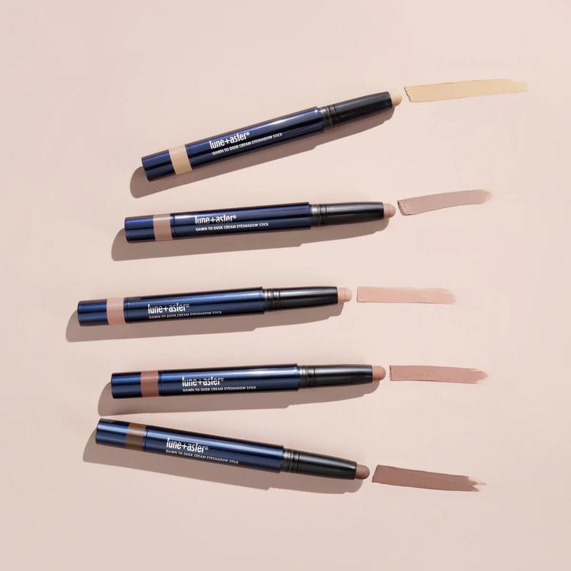 Bluemercury lune+aster Dawn to Dusk Cream Eyeshadow Stick, Frosted Blush, Shimmer Eyeshadow Highly Pigmented Palette Makeup