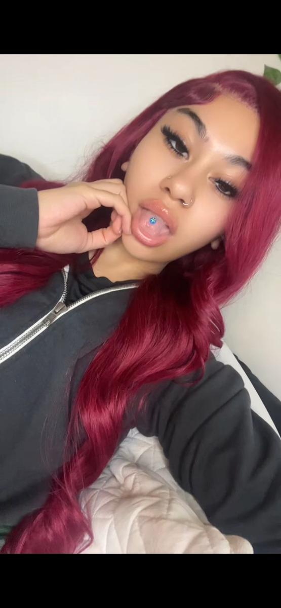 Item: 13X6 99J# Burgundy Body wave, 30''