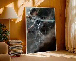 Attack On Titan Poster: Minimalist Vintage Anime Print