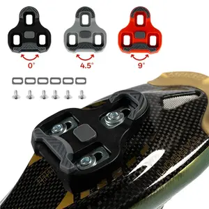 Road Bike Cleats Float Cycling Pedal Lock Plate Shoes Automatic Locking Pedal Cleats for Bicycle MTB Road Bike Commuter Bike Shoes