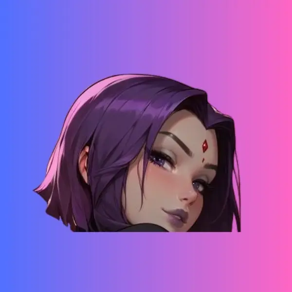 Raven 2 girl Sticker – Anime Sticker, Vinyl Decal, Kiss-Cut, Laptop, Car, Hydro Flask, Water Bottle, Full Body Sticker