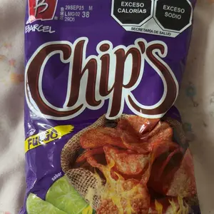 5 - PK BARCEL CHIPS FUEGO, Sabritas Chips, Snack Crispy Crunchy Bite - 52 GRAMS PER BAG - MEXICAN CHIPS - PAPITAS MX- SABRITAS