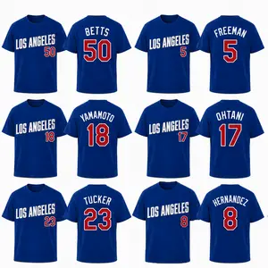 Ver 4 Ohtani Betts Freeman Yamamoto Kit Player Unisex Oversized Cotton T-Shirt, The Shotime T-Shirt ,The LA Baseball Shirt ,The Fan's Kit, Sunday Baseball Outfit, Baseball Kit Baseball Graphic Tee, Game Day T Shirt Menswear