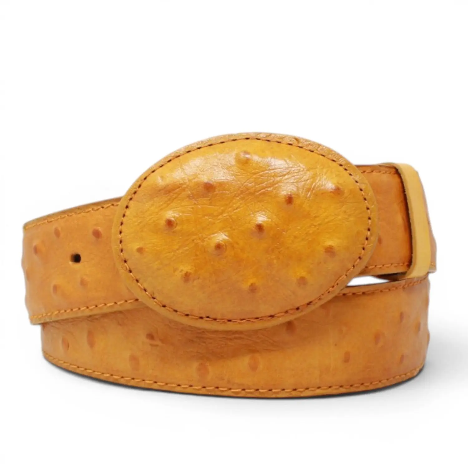 Western Leather Belt with Animal Print