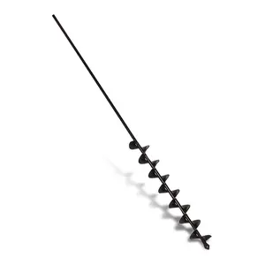 32" X 2" Extended Length Garden Auger Drill Bit for Planting Bulb & Bedding Plant Auger 100% Solid Barrel-No Need to Squat Post Hole Digger for 3/8" Hex Drive Drill- Earth Auger Bulb Planter Tool Lauyeboho