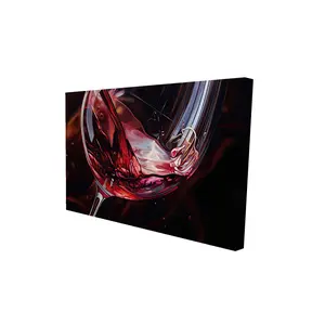 212 MAIN Artistic Wine Glass Photo Print Artwork - 24x36 in. Posters & Prints Home Decor, American Food Themed Home Supply for Room Decoration