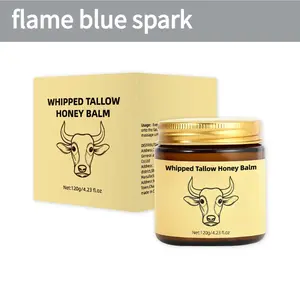 Lopeie Whipped Grass-Fed Beef Tallow Honey Balm - 4 Oz, Intense Hydration for Dry, Rough Skin - Handmade All-Natural Skin Repair Cream