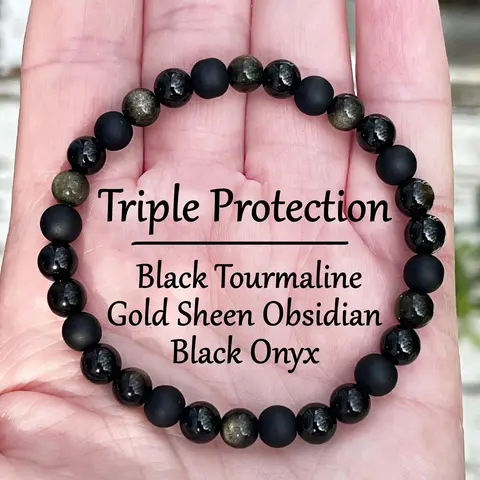 Black Beaded Bracelet, Natural Stone Beaded Bracelet for Women & Men, Fashion Jewelry for Party, Daily Decor, Trendy All-match & Exquisite Jewelry for Birthday Gift, Fashionable Bracelet, Fashion Bracelets