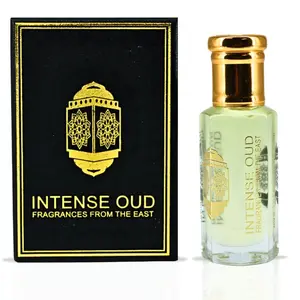 Rose Musk Perfume Oil 12ML (0.40 OZ) With Black Gift Box By Intense Oud | Fresh Rose, Zesty Lemon With A Soft Musk & Sandalwood Finish.