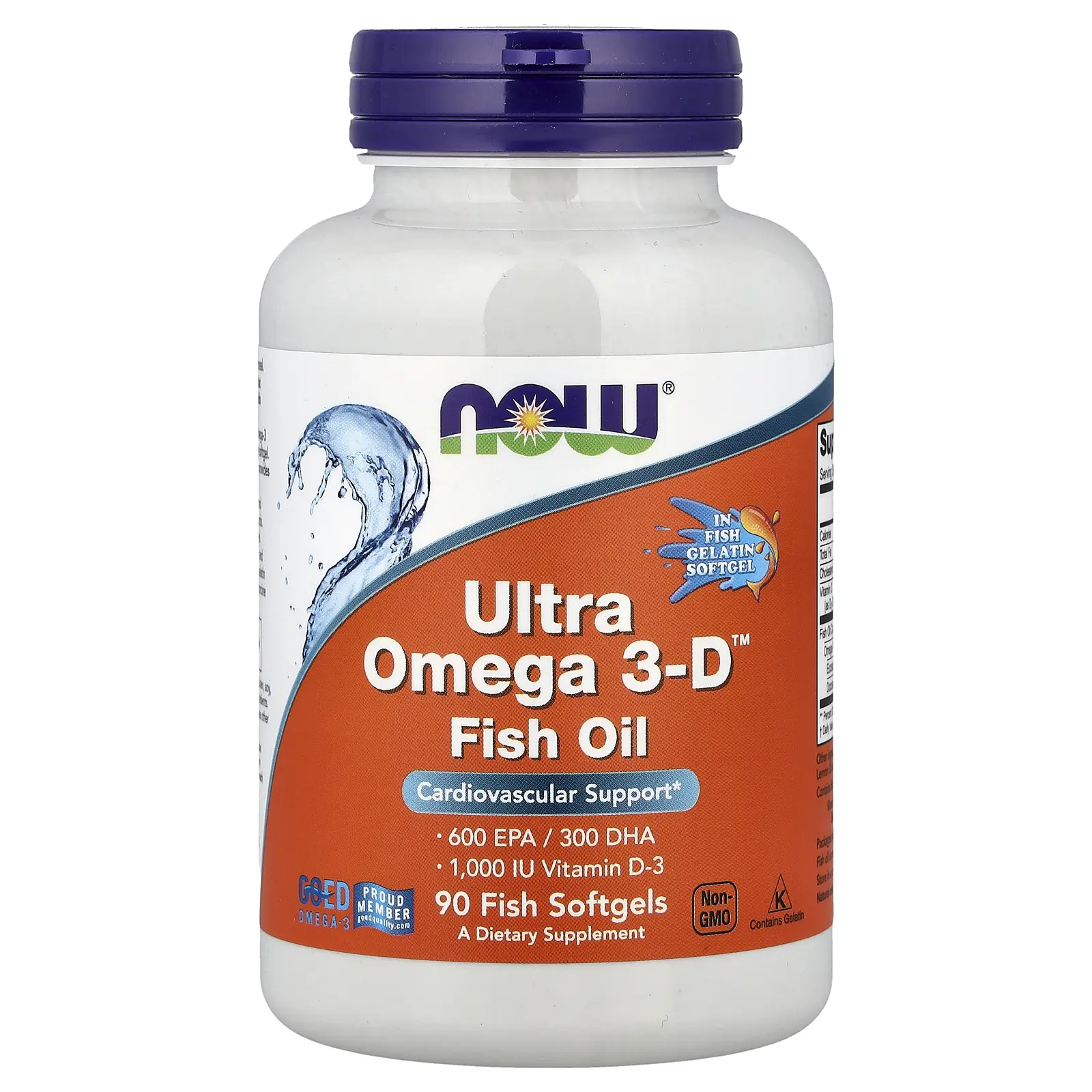 NOW Foods Ultra Omega 3-D™ Fish Oil , 90 Fish Softgels
