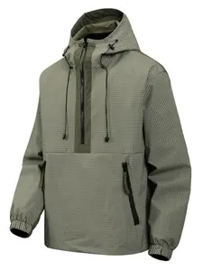 Women's Spring & Fall Fitted Asymmetrical Striped Jacket, Outdoor Functional Hoodie Style, Loose Fit Casual Outerwear