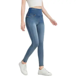 High Waisted Jegging for Women Stretchy Tummy Control Skinny Jeans Pull on Leggings with Pockets Trendy Casual