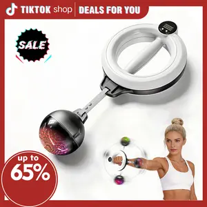 S.Y. Home & Outdoor Arm Workout for Men and Women, 360° Hand-Crank Forearm Trainer, Chest Trainer, Shoulders and Arm Muscle Training Fitness Equipment, LED Light Up, Home Workout Equipment and Gym Workouts