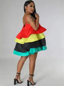 Dress for Women Tank Ruffles