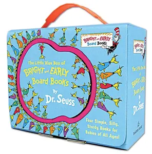 The Little Blue Boxed Set of 4 Bright and Early Board Books: Hop on Pop; Oh, the Thinks You Can Think!; Ten Apples Up on Top!; The Shape of Me and Oth -- Dr Seuss - Hardcover