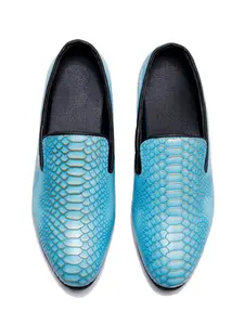 Men's loafers, Casual Shoes, Flat, European snake pattern, casual and comfortable design, breathable gradient color, fashionable shoe style