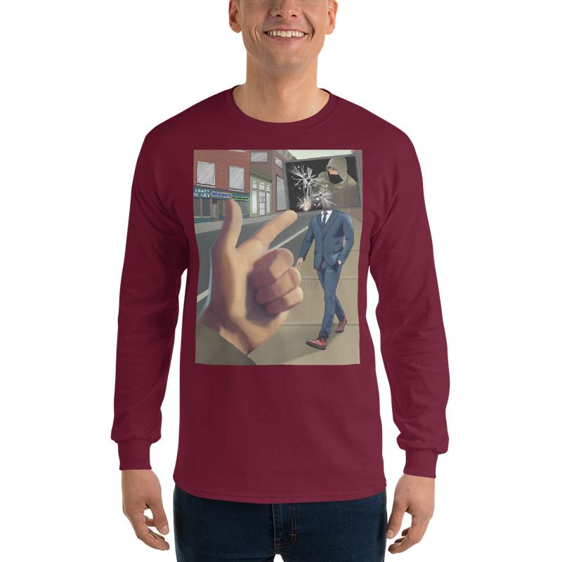 Unisex Long Sleeve graphic Shirt TV off Luigi Casual Classic