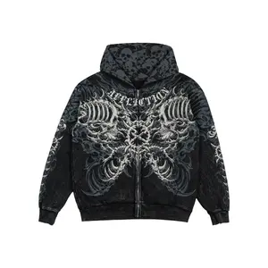 Affliction Men's Zip-Up Hoodie Gorecore Lament