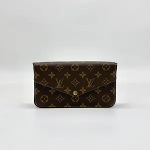 Pre-owned Louis Vuitton Monogram Shoulder Bags LV Pochette Felicie Chain Wallet Fuchsia