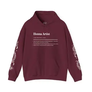Cozy Henna Artist Hoodie | Henna Artist Gift Sweatshirt | Mehndi Lover Apparel | Gopi Henna Brand