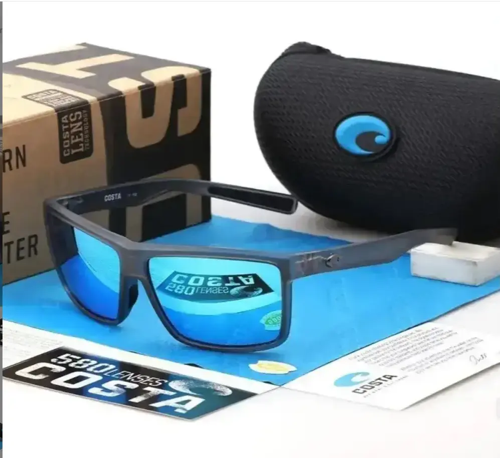 Costa Del Tuna Alley Matte Black FrameGrey Polarized Lenses 580P, COSTA Polarized Sunglasses Fashion Cycling Running Sun Glasses Unisex Outdoor Sport Polarized Goggles