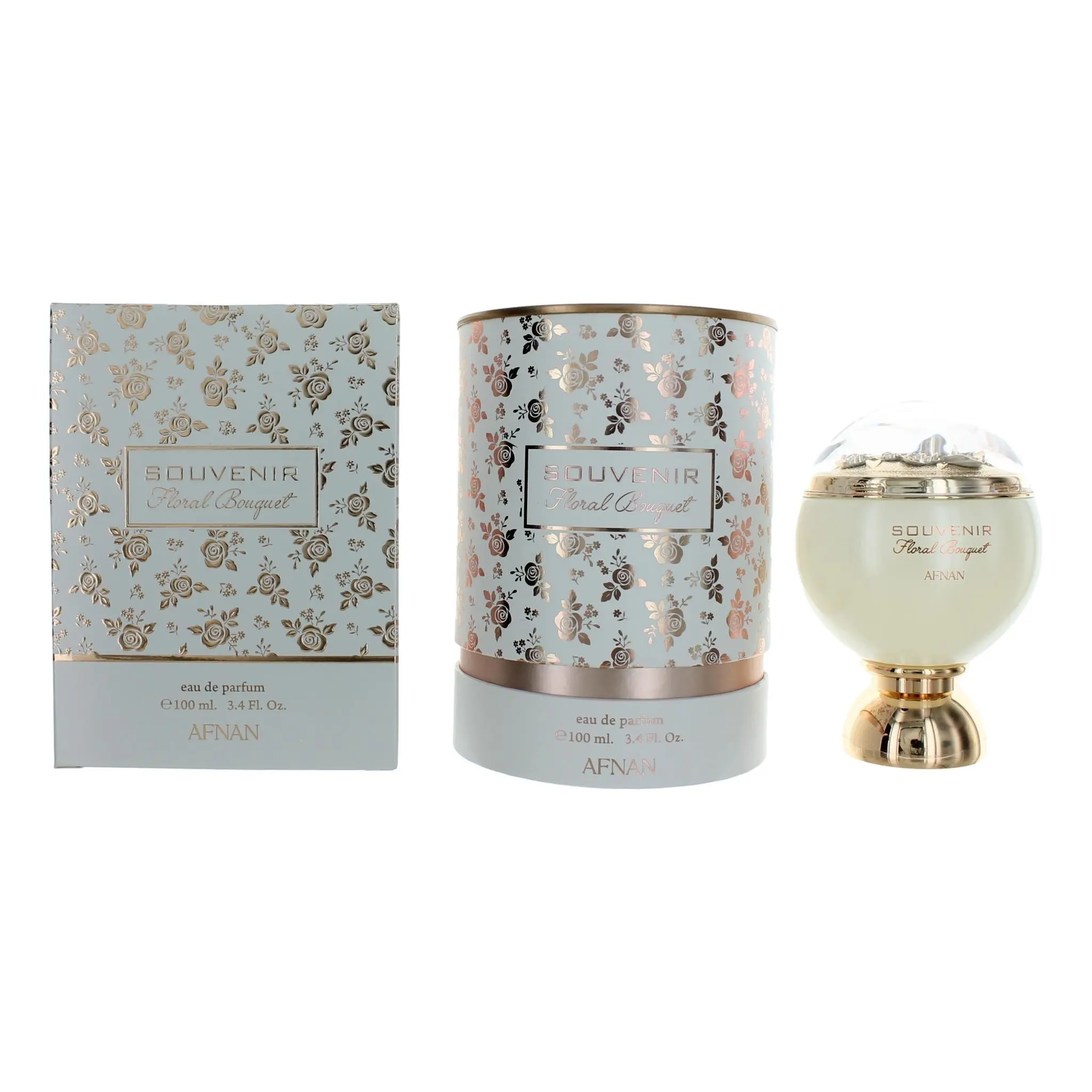 Women's Afnan Souvenir Collection Floral Bouquet Perfume for Women, 3.4oz EDP Spray, Perfumes For Women
