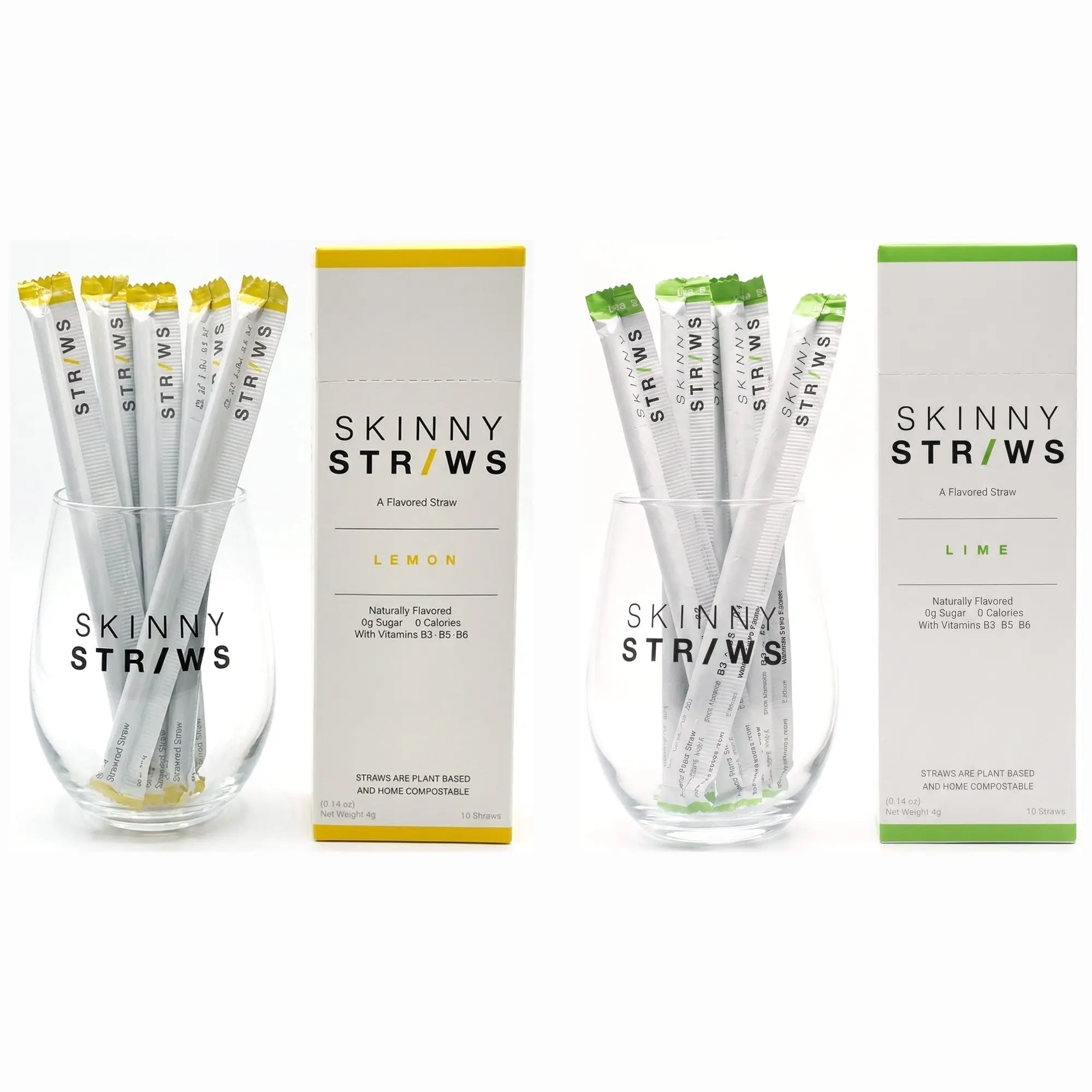 Skinny Straws - Lemon & Lime