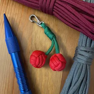 Paracord Cherry Keychain