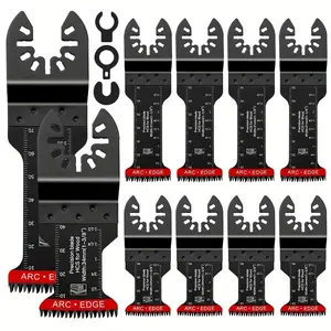 10 Piece Coarse Tooth Extended Straight Saw Blade Set, Multi-Purpose Electric Motor Accessories, Durable & Efficient Cutting Tools, Blade Replacement