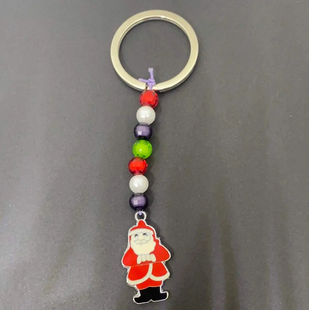 Santa Claus Keychain Festive Costume Accessory for Women