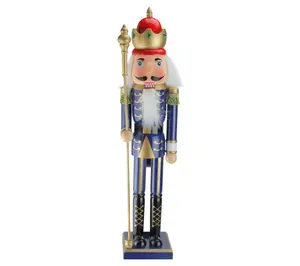 Northlight 24" Blue and Gold Nutcracker King with Scepter Northlight 24" Blue and Gold Nutcracker King with Scepter