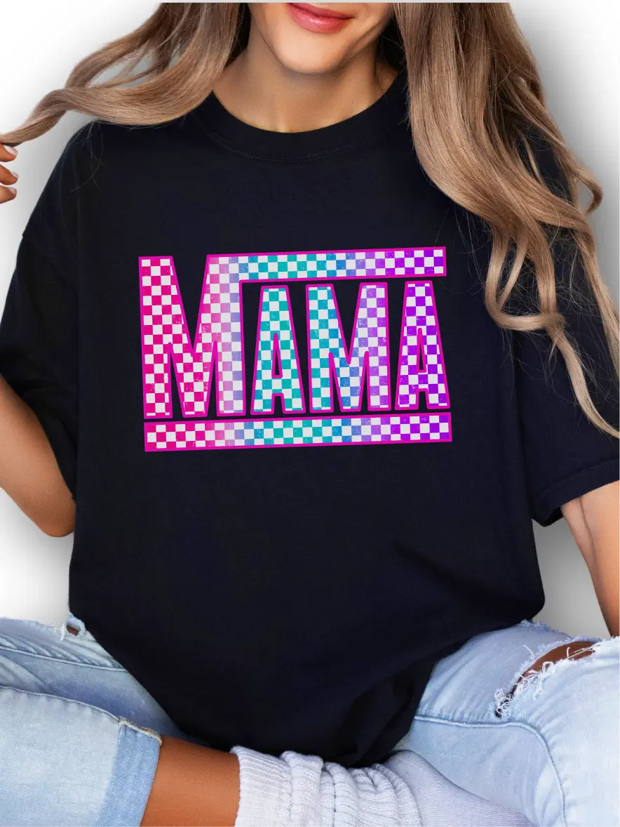 Checkered Mama ~ Unisex Apparel Printed In The USA! Checkered Mama ~ Unisex Apparel Printed In The USA!