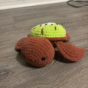 Crochet Kiwi Turtle Plushie