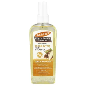Palmer's Cocoa Butter Formula® with Vitamin E, Length Retention Hair & Scalp Oil, 5.1 fl oz (150 ml)