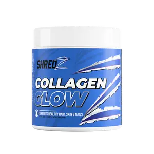 SHREDZ Collagen Glow - Grass-Fed Multi-Collagen Peptides for Healthy Skin Hair Nails Joints & Connective Tissue Support