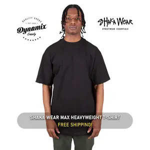 Shaka Wear 7.5 OZ Max Heavyweight Short Sleeve T-shirt - Black / M-XL