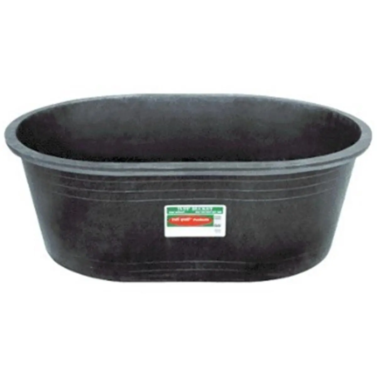 212 MAIN KMT103 Heavy-Duty 15gal Oval Stock Tank Bucket - Recycled PE, Impact-Resistant Home Supplies with Plugs for Baby Furniture Decoration, Reliable Water Storage, High-Quality Home Supplies, Impact-Resist.