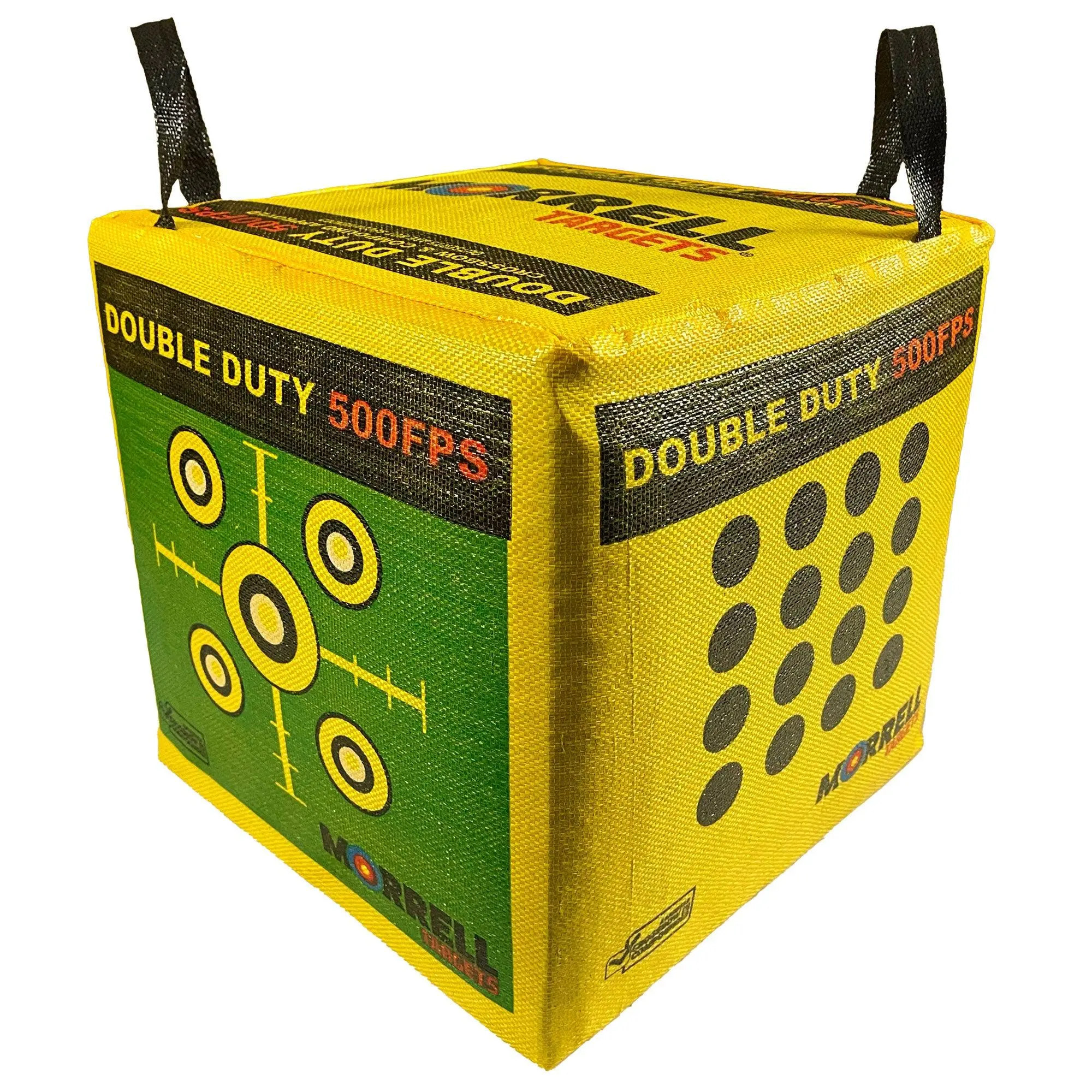 Morrell Targets 4-Sided Archery Target, Field Point Shooting Bag, Double Duty Morrell Targets 4-Sided Archery Target, Field Point Shooting Bag, Double Duty