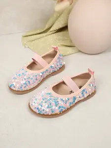 Girls' Flat Shoes, Soft Comfortable Sole Design, Ideal for Daily Wear, Perfect Gift for Kids, Fashionable Footwear
