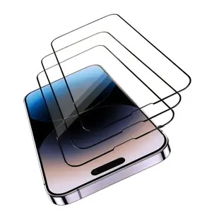 3 Pack Apple Full HD Tempered Glass Screen Protector, 9h Anti-Shatter, Fingerprint Resistant, Easy Installation, Wholesale Price