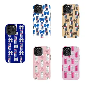 Red Bull Energy Drink Phone Case Set - Bow & Red Bull Aesthetic Suitable for iPhone 17/16/15/14/13/12/11 Pro Max/Plusand Samsung Galaxy S23-25